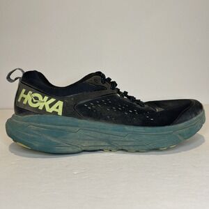 Hoka One One Challenger ATR 6 Men's 10.5D Black Blue Hiking Running Sneakers
